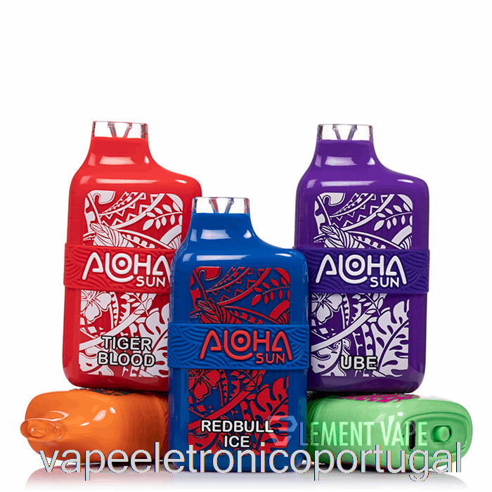 Vape Eletrônico Aloha Sun 7000 Descartável Branco Pêssego Gelo